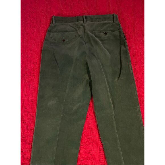 Vintage Polo Ralph Lauren Men’s Holiday Green Corduroy pants 32/30 - Picture 12 of 16